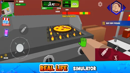 Gameplay screenshot 2 from Gangs Wars: Pixel Shooter RP - Action game